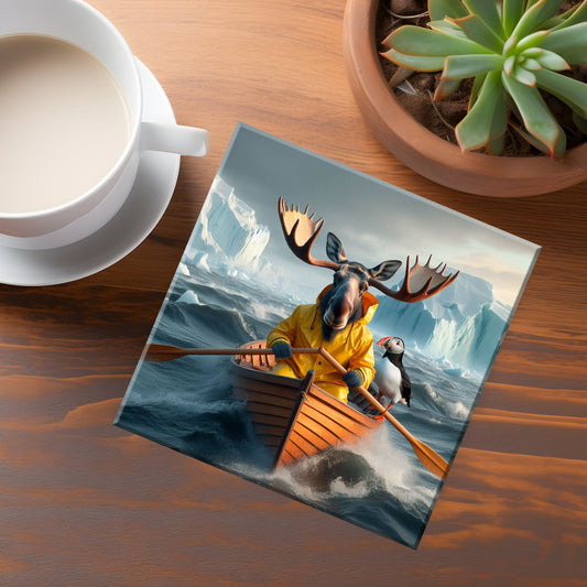The Viking Stag Coaster