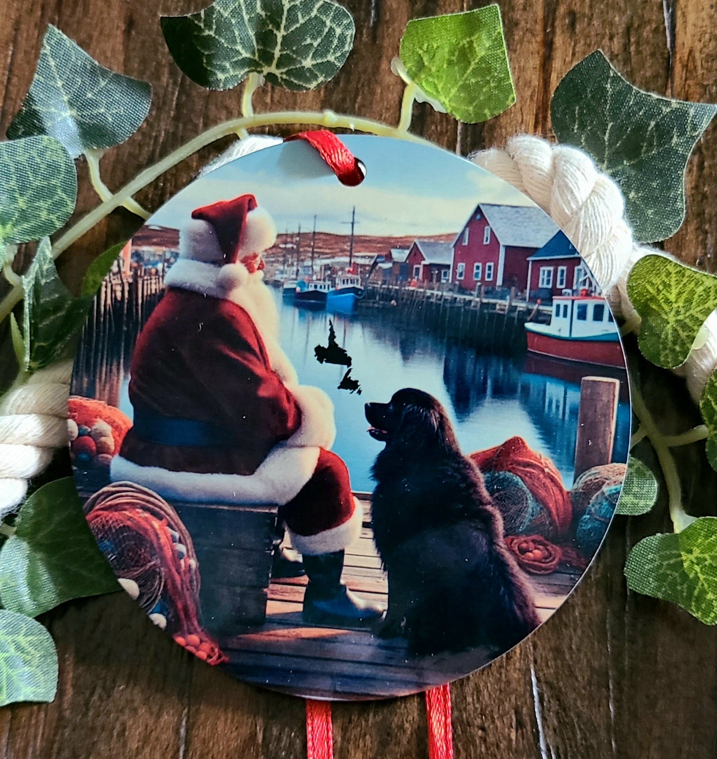 Newfoundland & Labrador Santa Tree Ornament