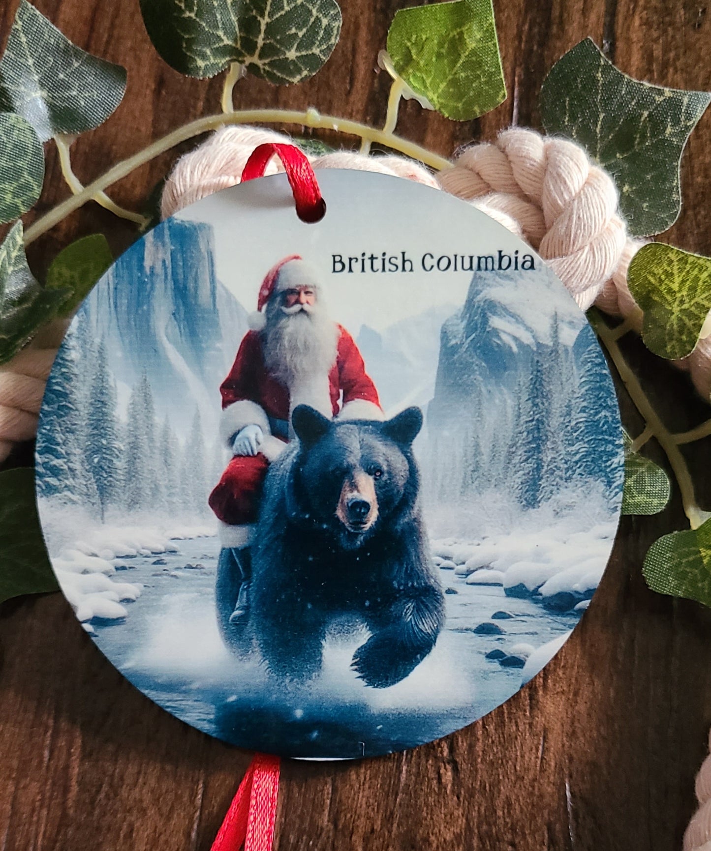 British Columbia Santa Tree Ornament