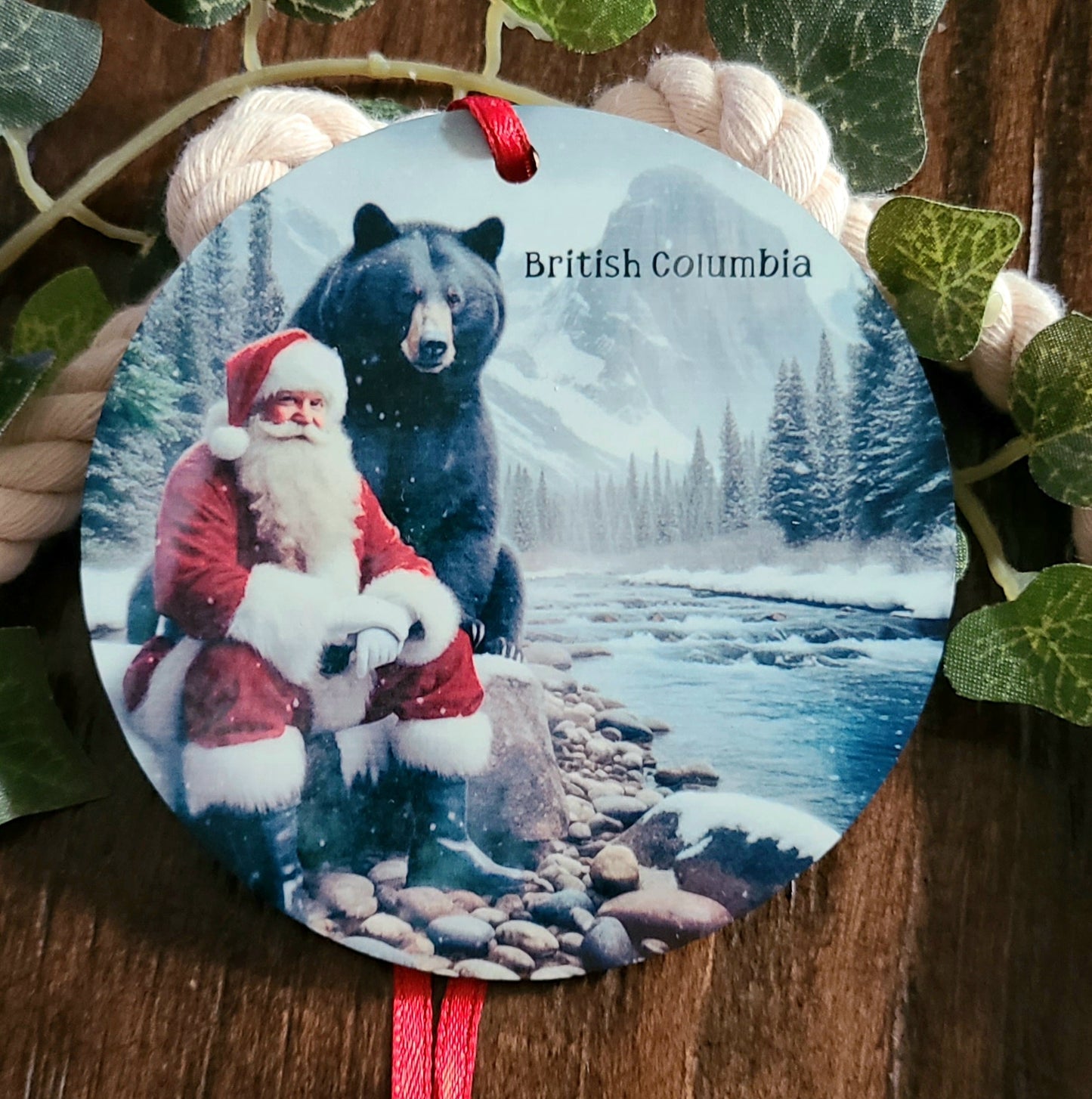 British Columbia Santa Tree Ornament