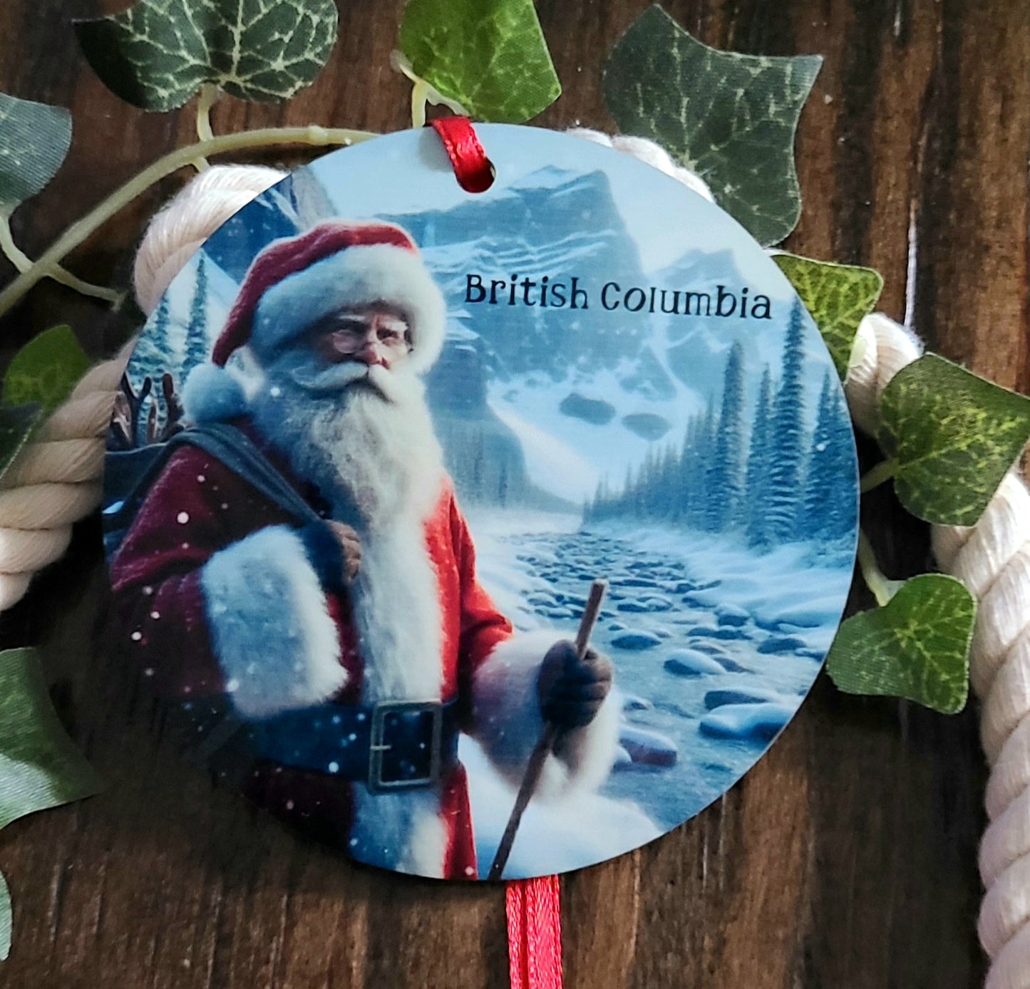 British Columbia Santa Tree Ornament