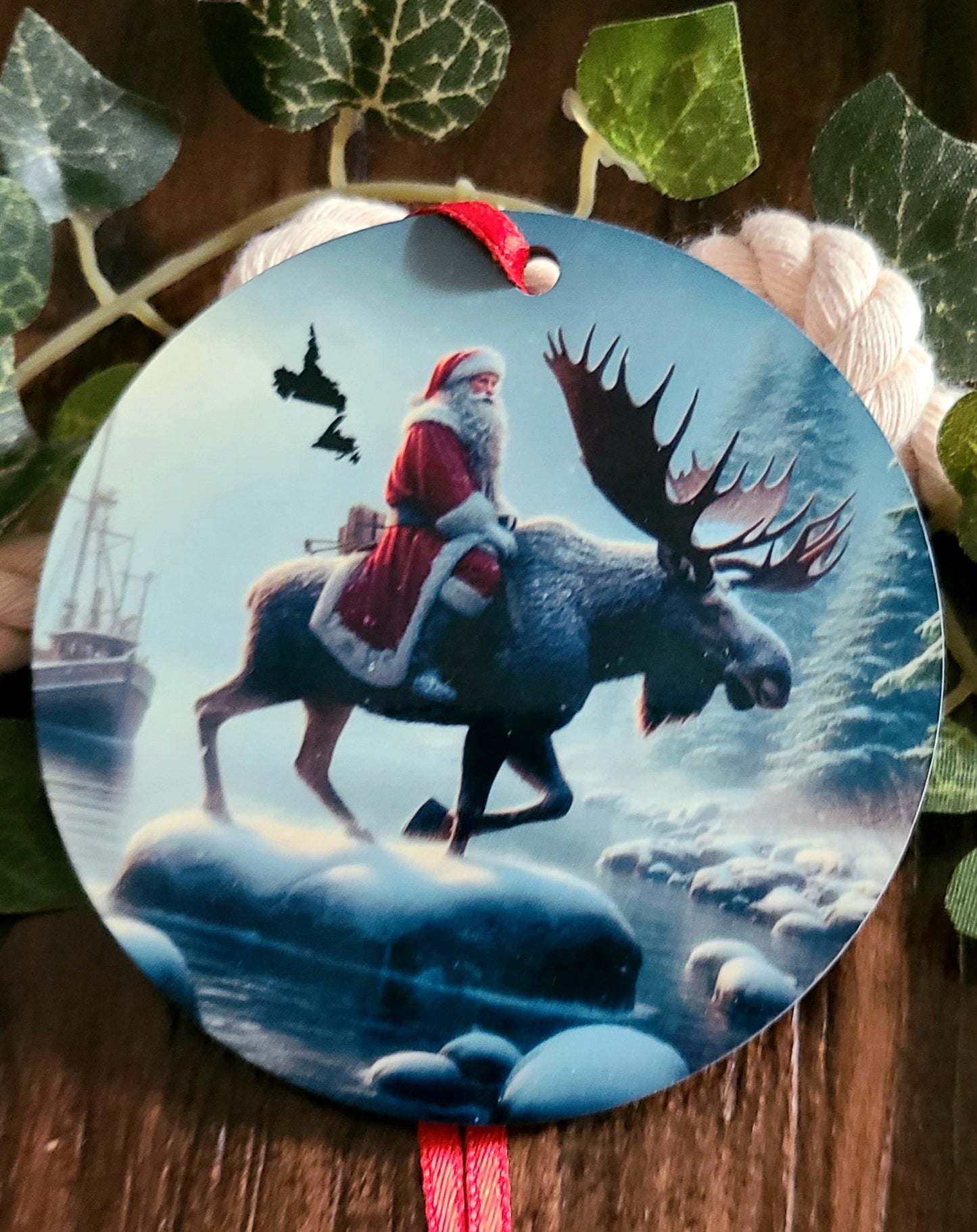 Newfoundland & Labrador Santa Tree Ornament