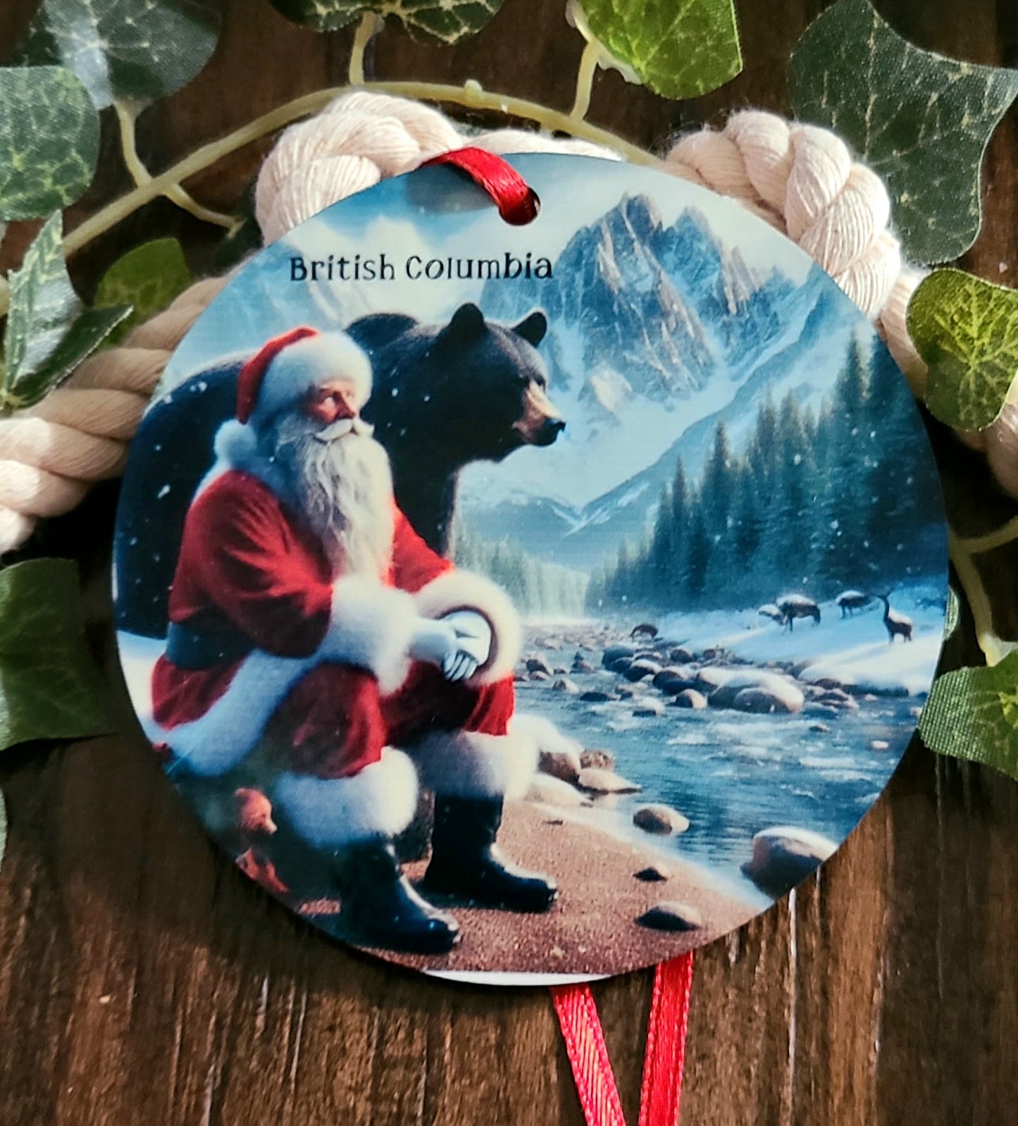 British Columbia Santa Tree Ornament