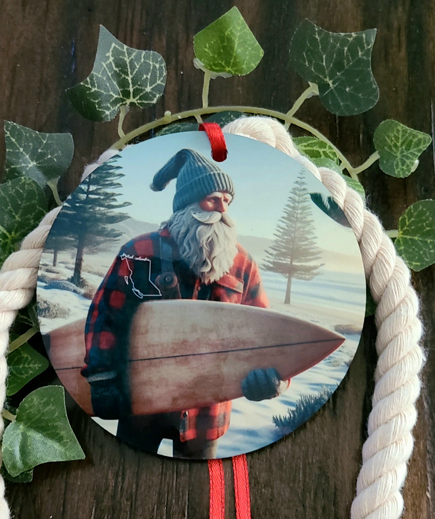 British Columbia Santa Tree Ornament