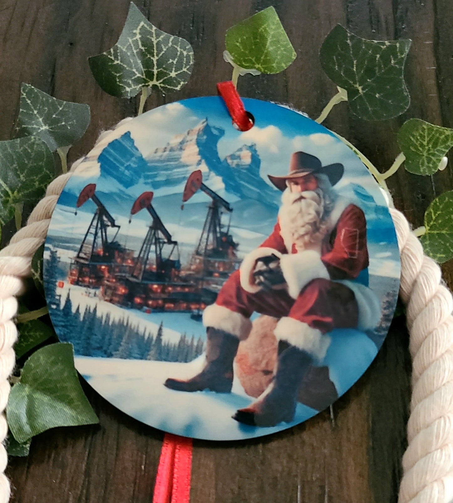 Alberta Santa Tree Ornament