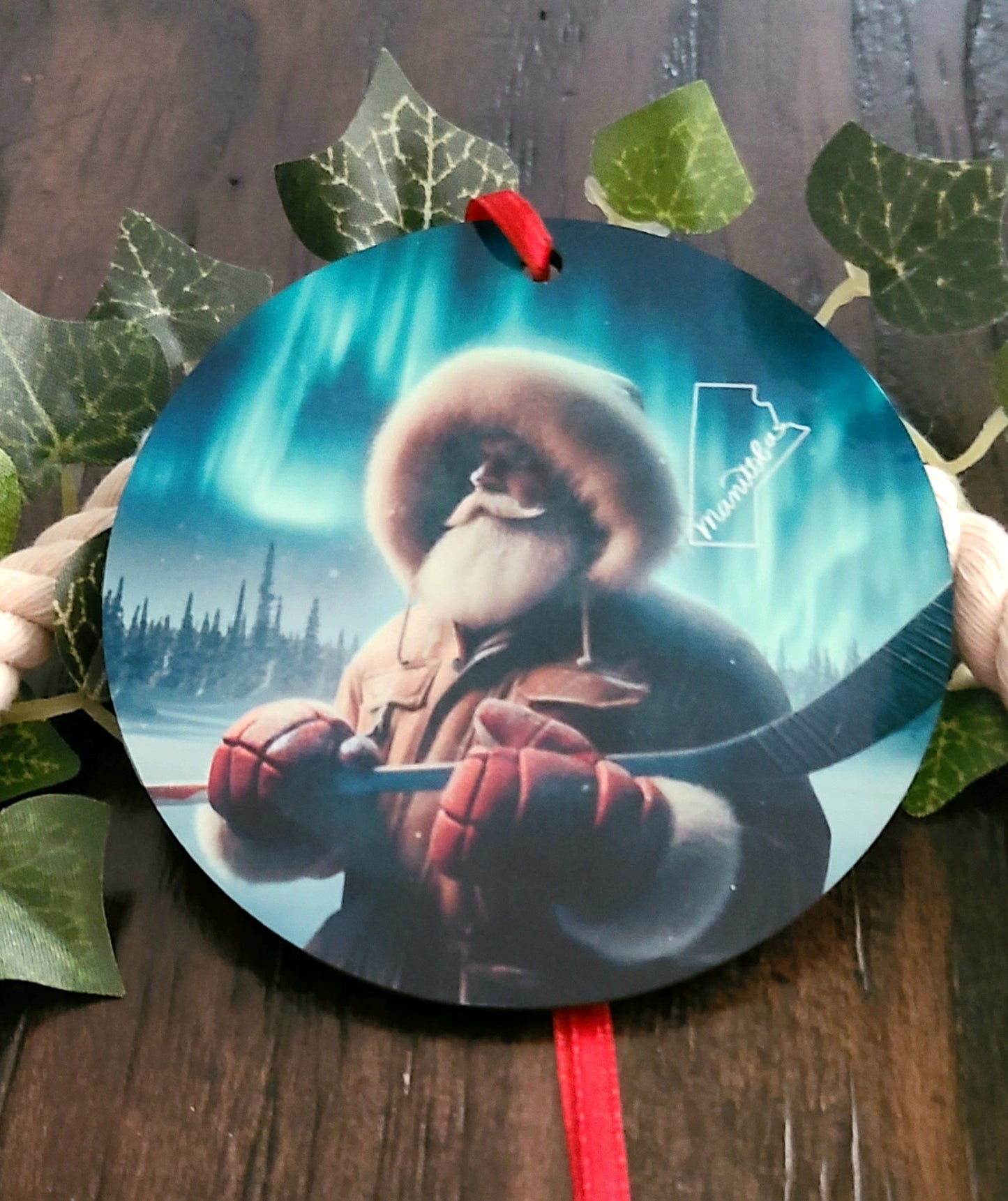 Manitoba Santa Tree Ornament