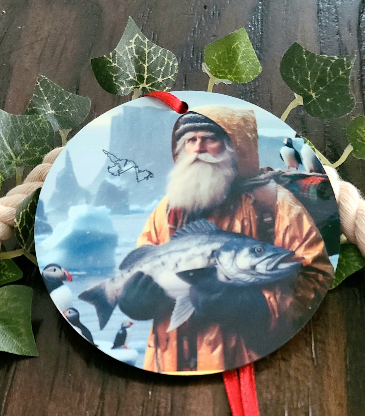 Newfoundland & Labrador Santa Tree Ornament