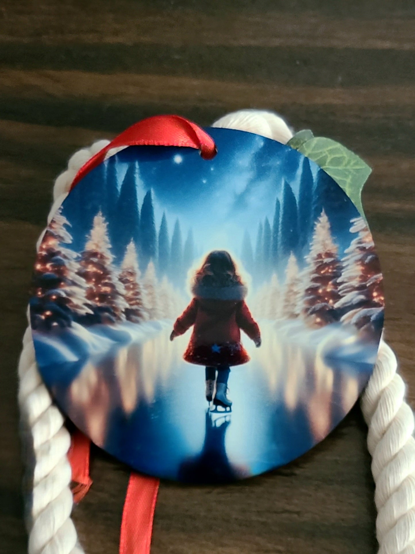 Girl Skating Tree Ornament