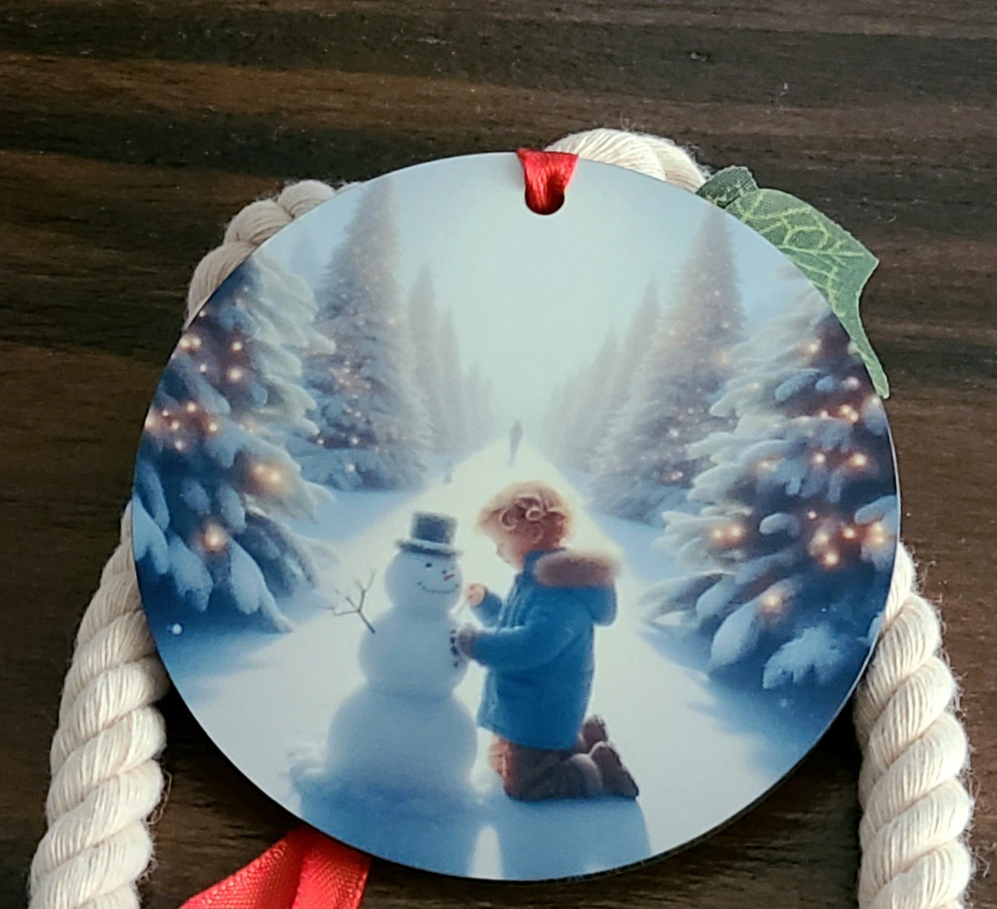 Making A Snowman Tree Ornament