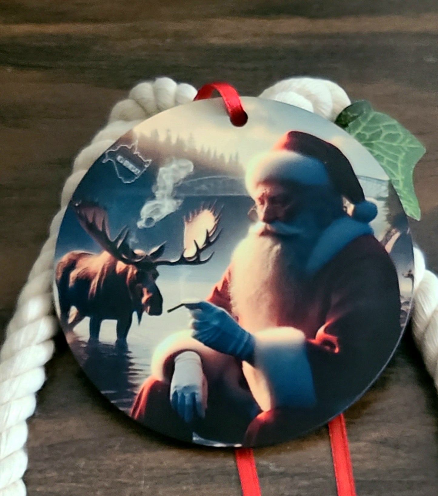 New Brunswick Bad Santa Tree Ornament