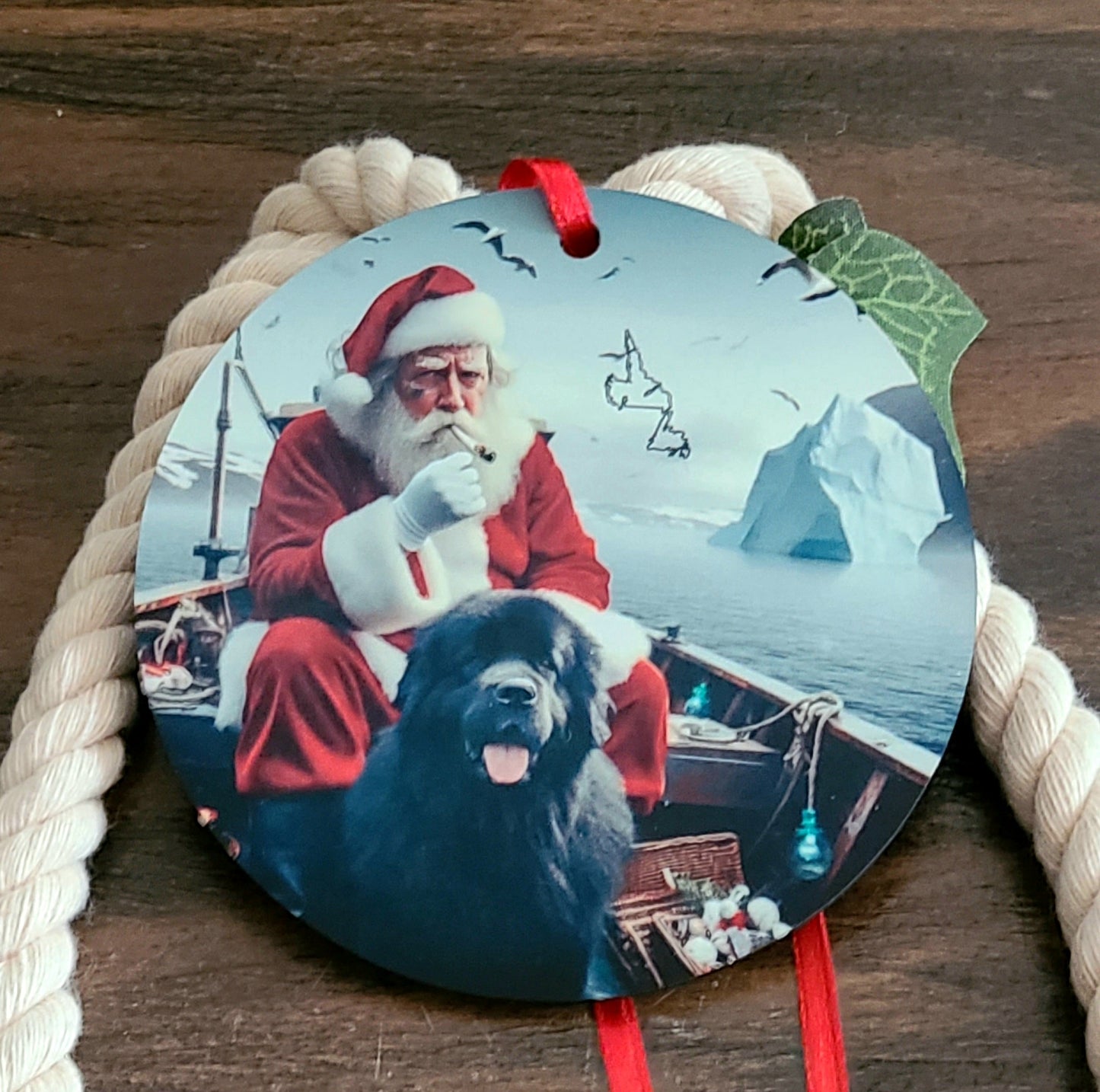 NL & Lab Bad Santa Tree Ornament