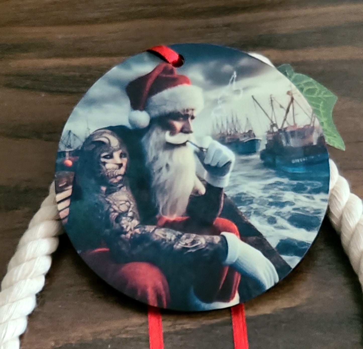 NL & Lab Bad Santa Tree Ornament