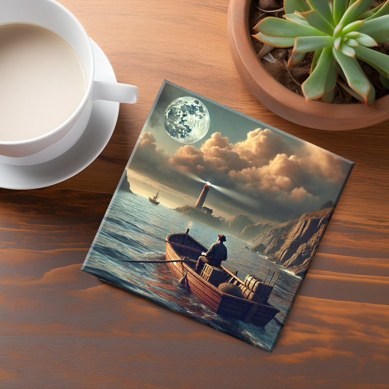 A Serene Start to the Day Coaster