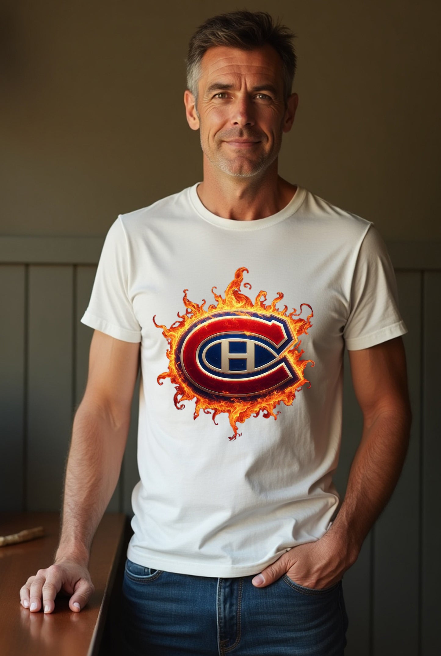 Montreal Canadiens, "Molson Blaze" T Shirt