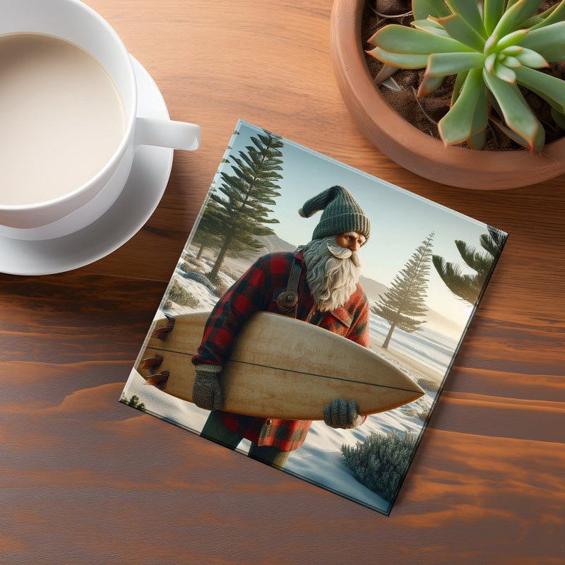 British Columbia Santa Coaster
