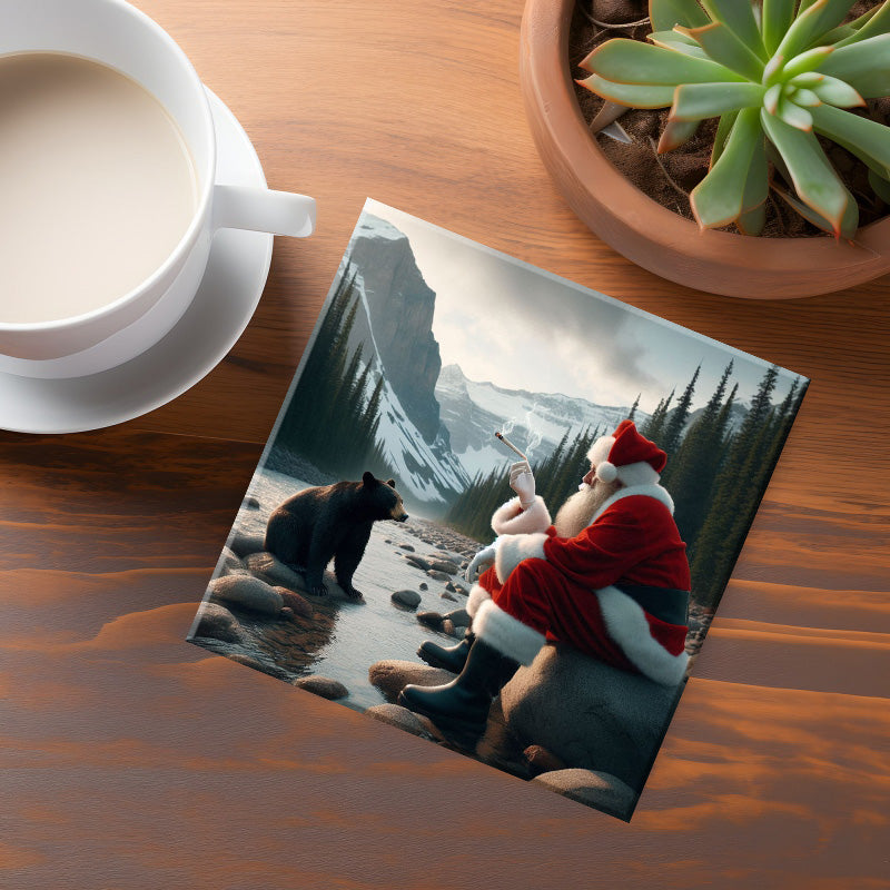 British Columbia Bad Santa Coaster