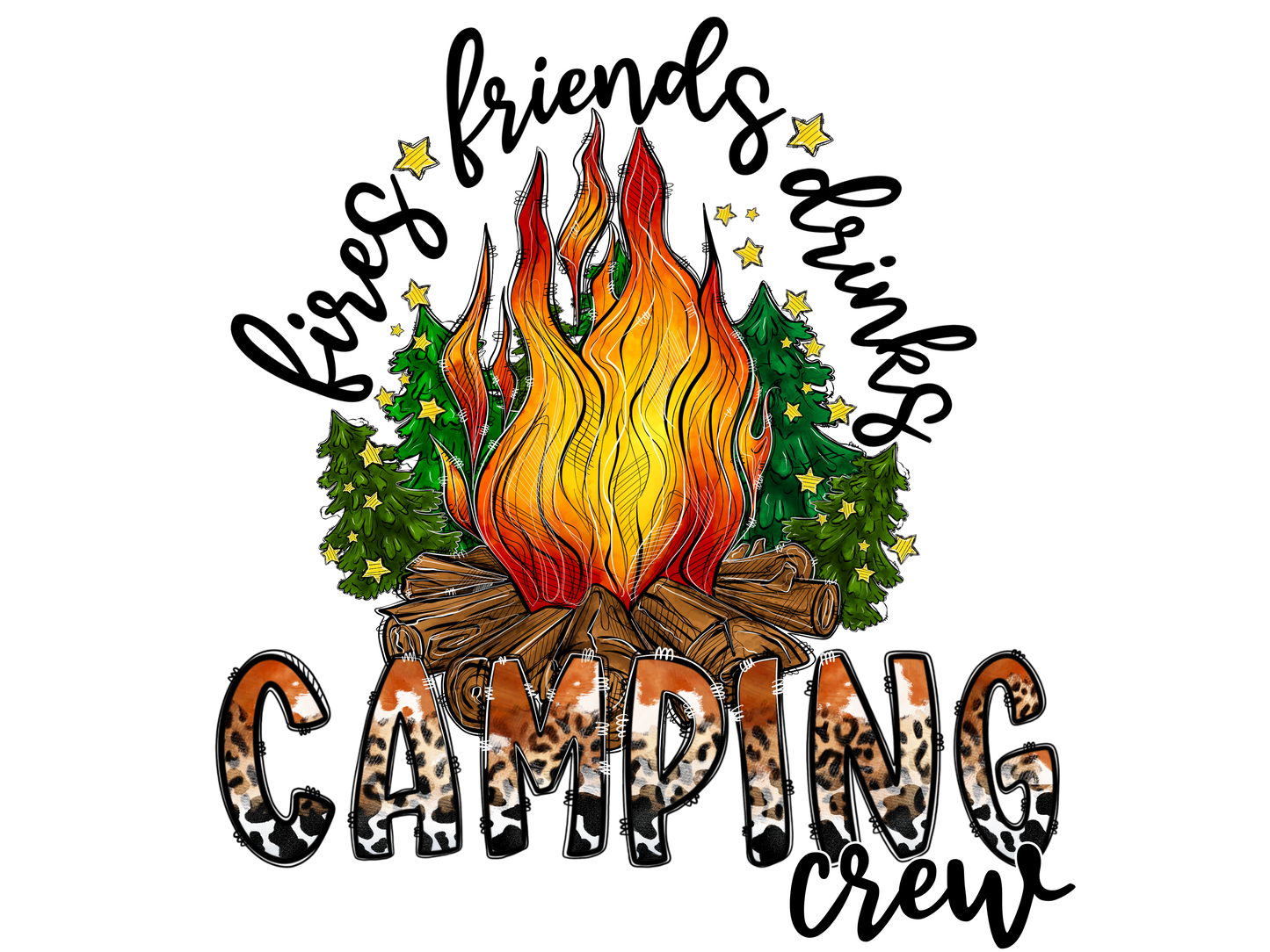 Unisex Camping Crew T Shirt