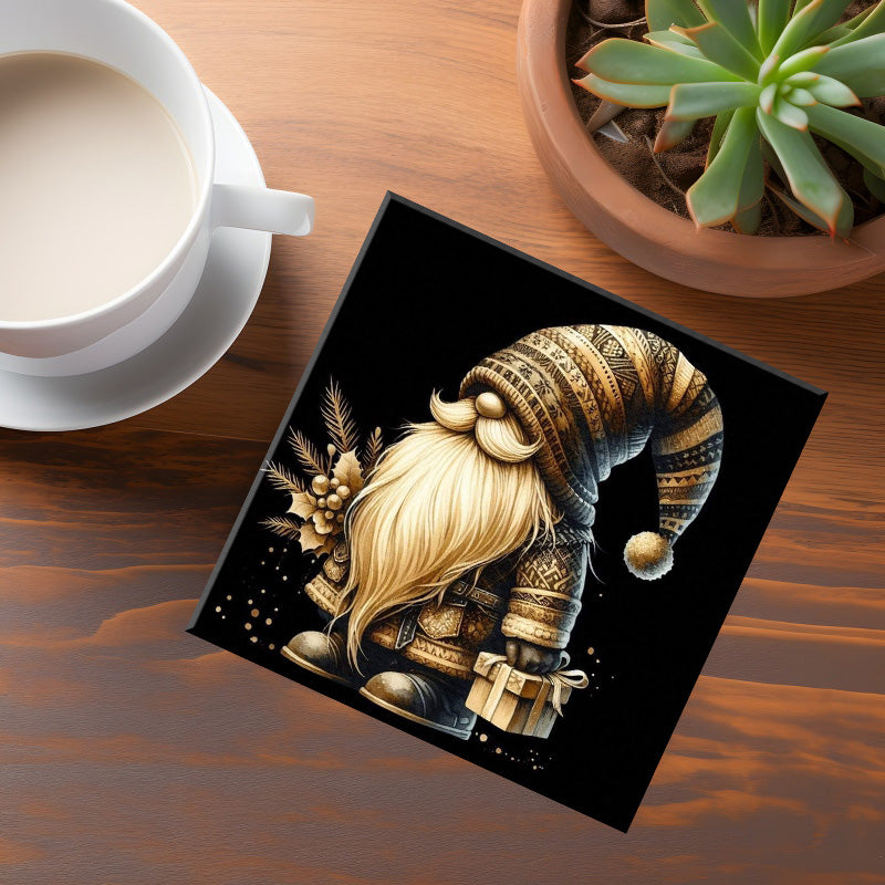 Gold Gnome Coaster