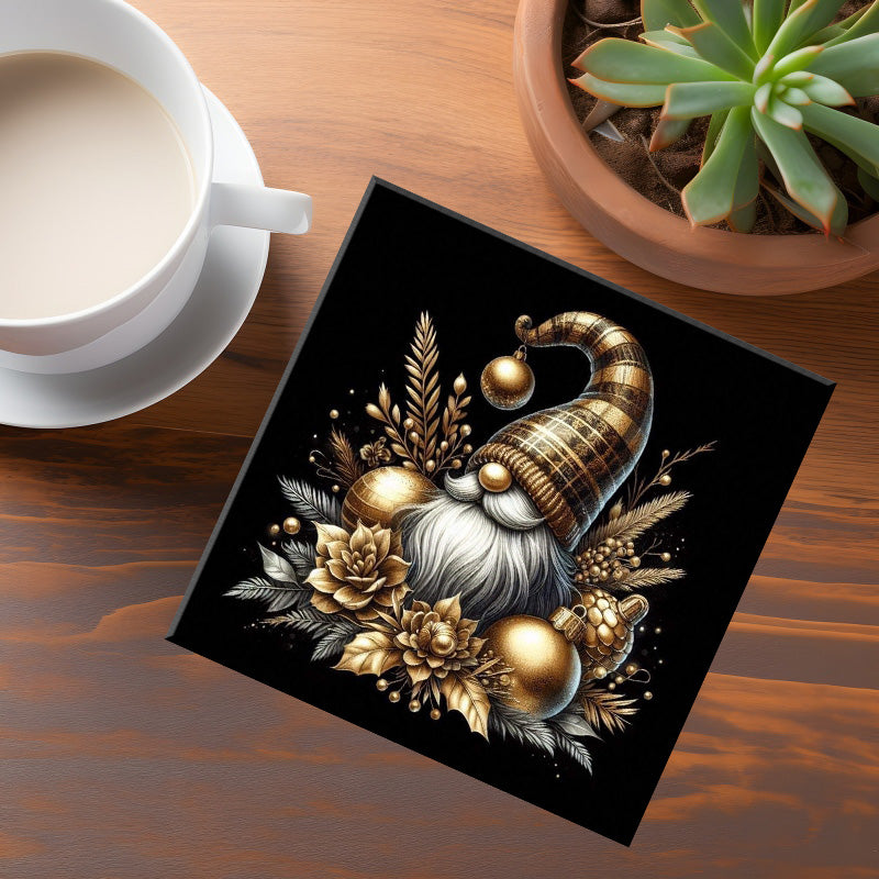 Gold Gnome Coaster