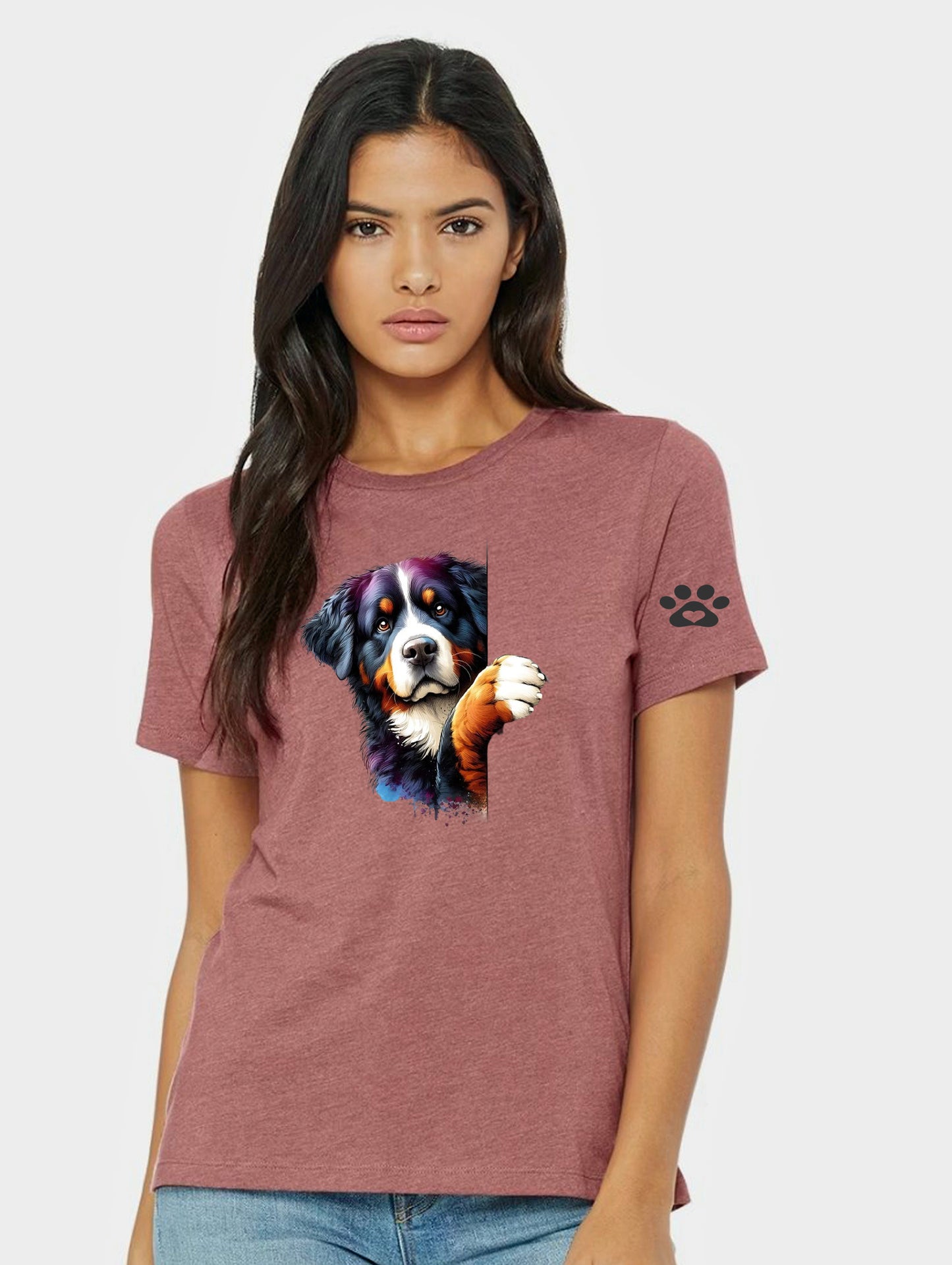 Ladies Bernese Mountain Dog T Shirt