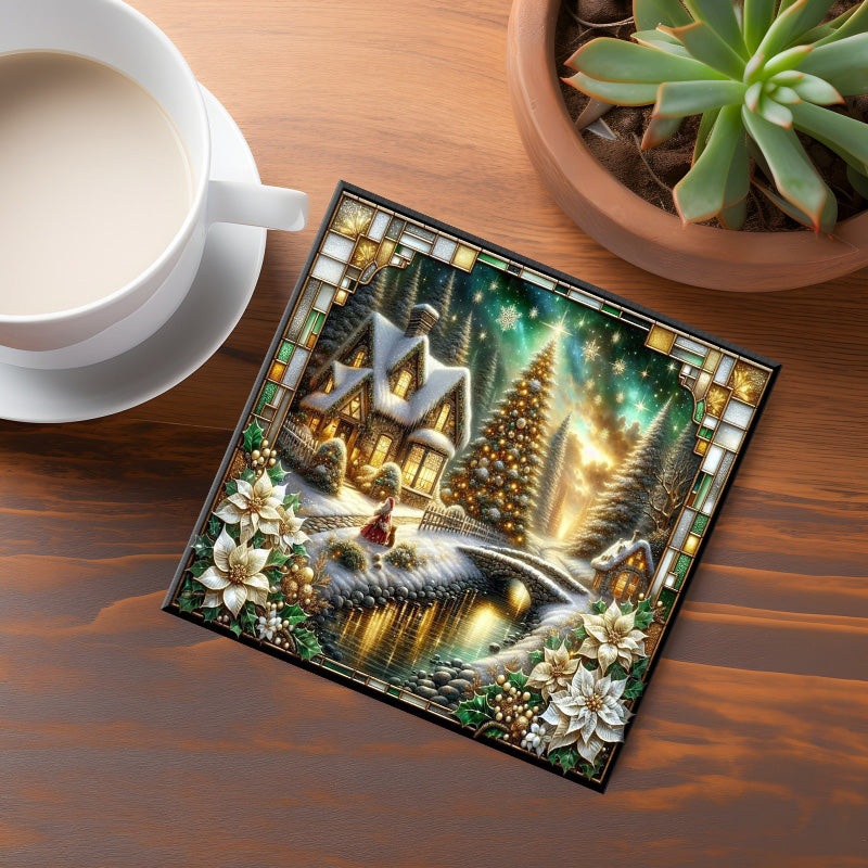 Christmas Scenery Coaster