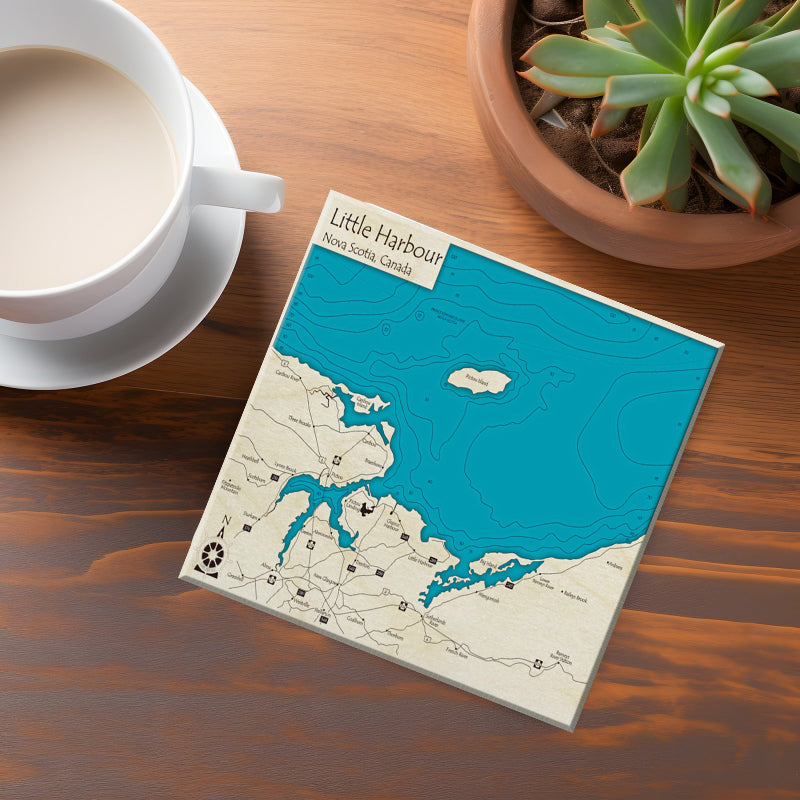 Little Harbour NS Map Coasters