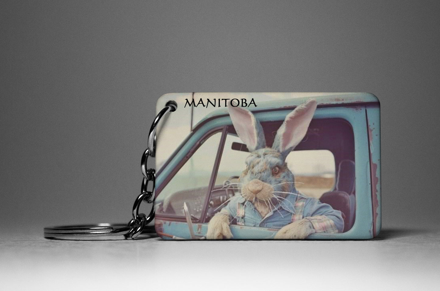 Manitoba Bunny Keychain