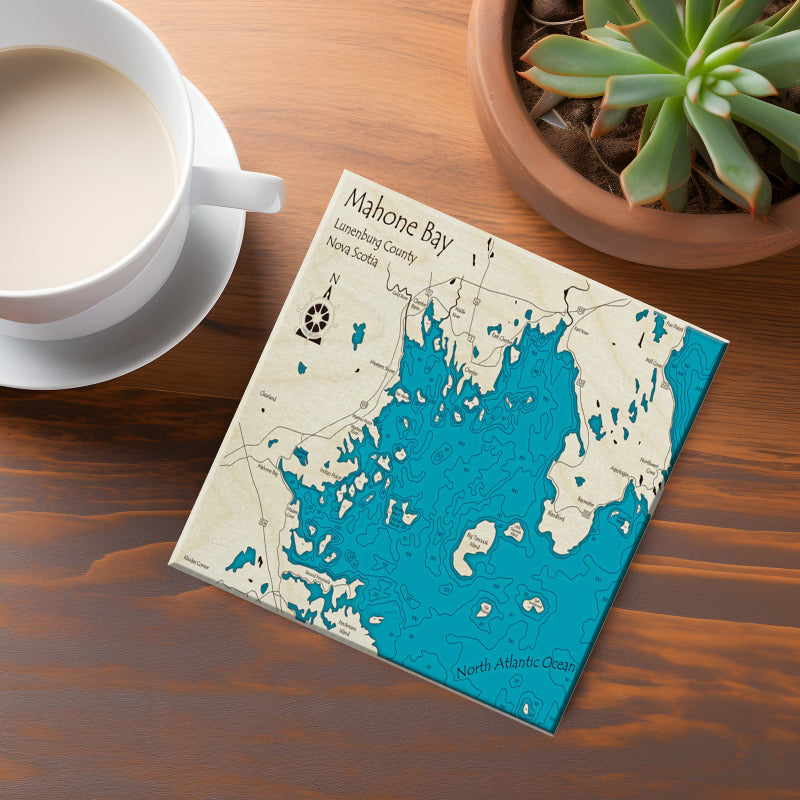 Mahone Bay NS Map Coasters
