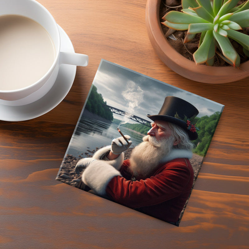 New Brunswick Bad Santa Coaster