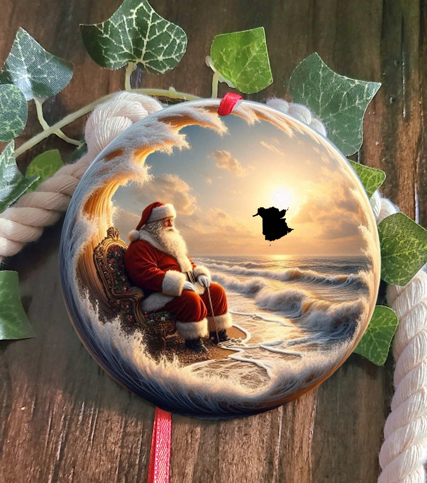 New Brunswick Santa Tree Ornament