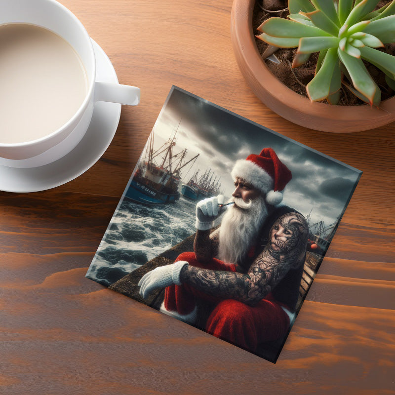 NL & Lab Bad Santa Coaster