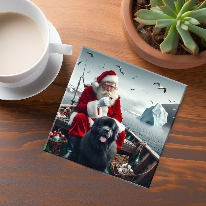 NL & Lab Bad Santa Coaster