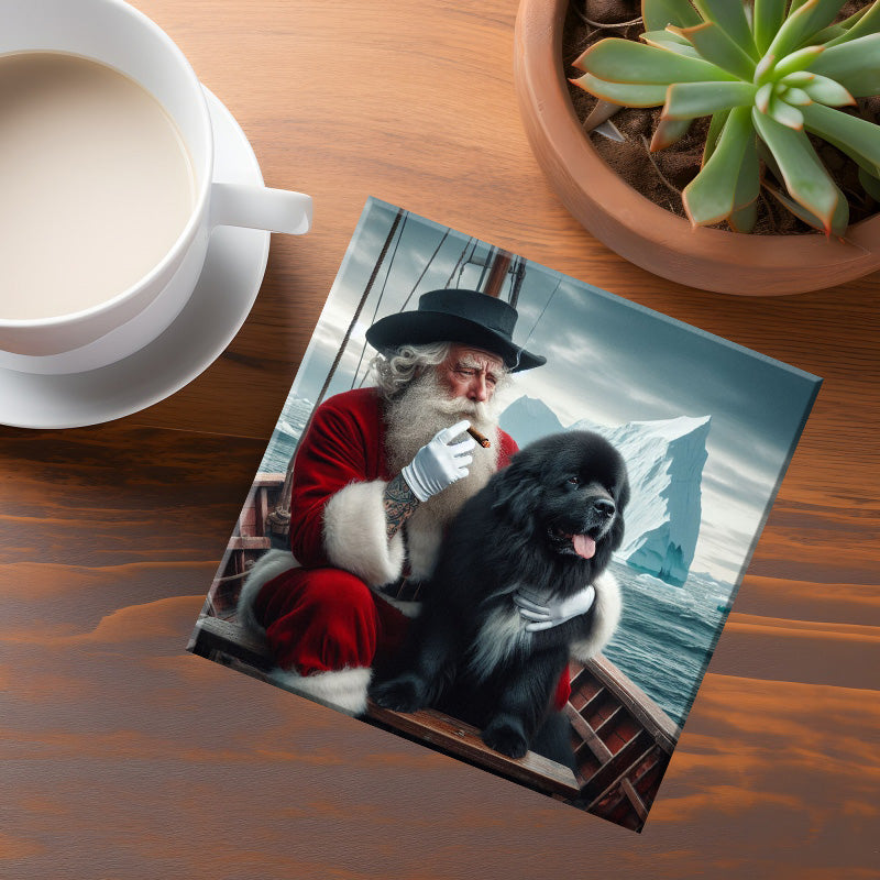 NL & Lab Bad Santa Coaster