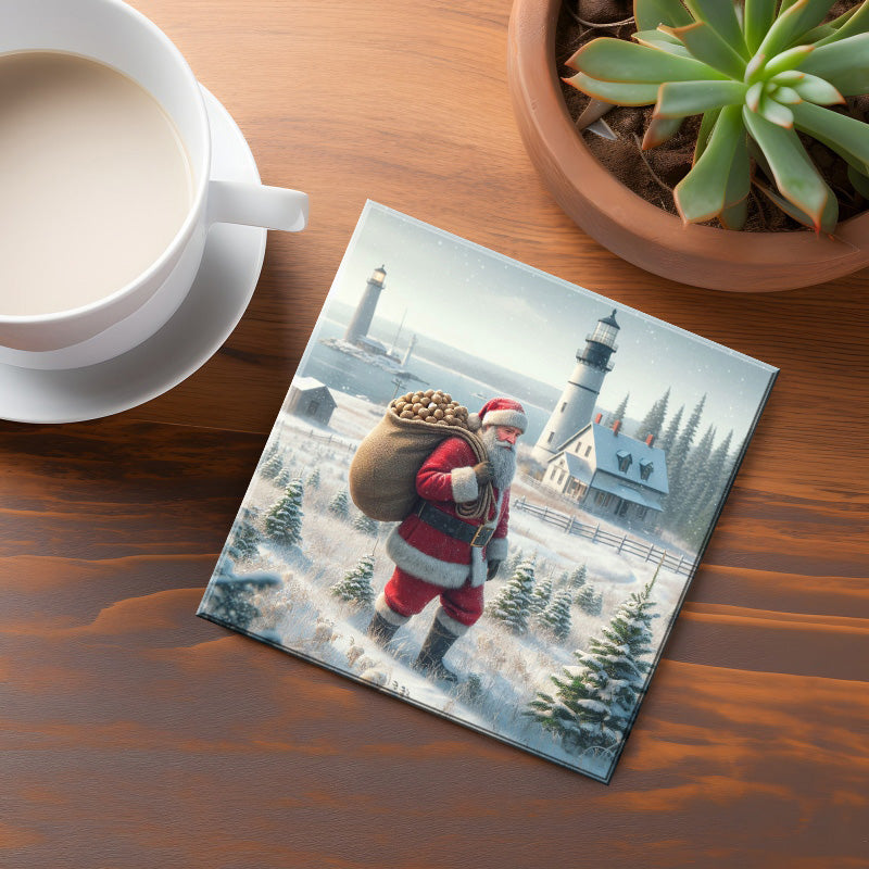 Prince Edward Island Santa Coaster