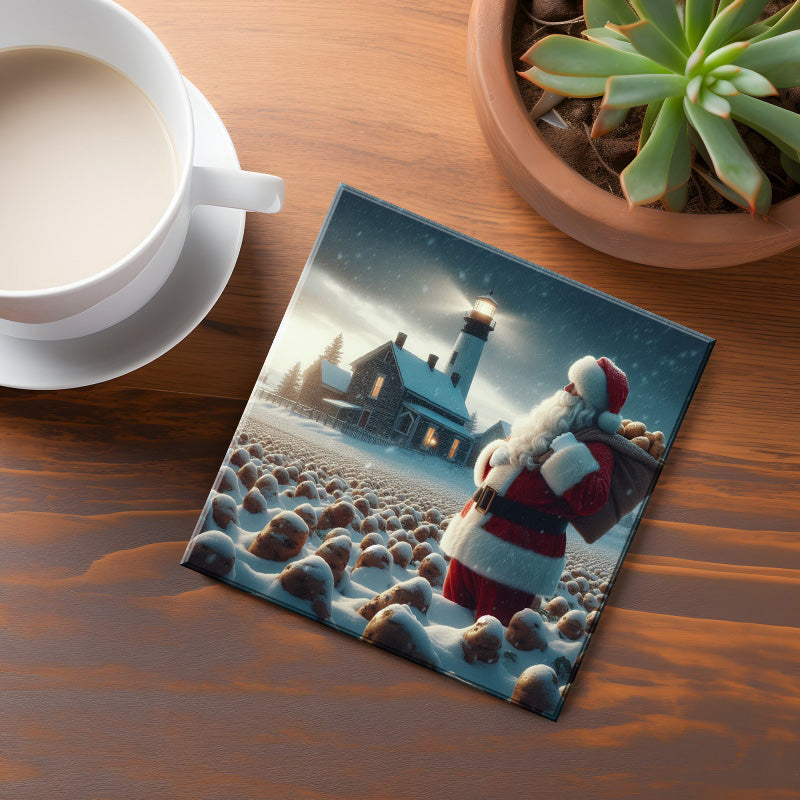 Prince Edward Island Santa Coaster