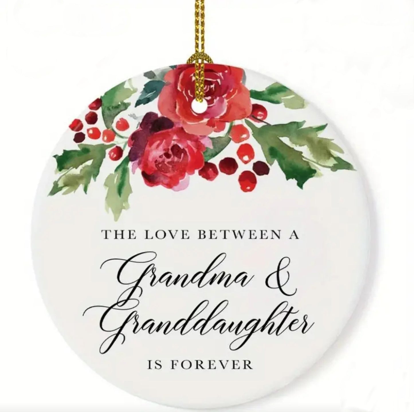 Grandma & Granddaughter Tree Ornament