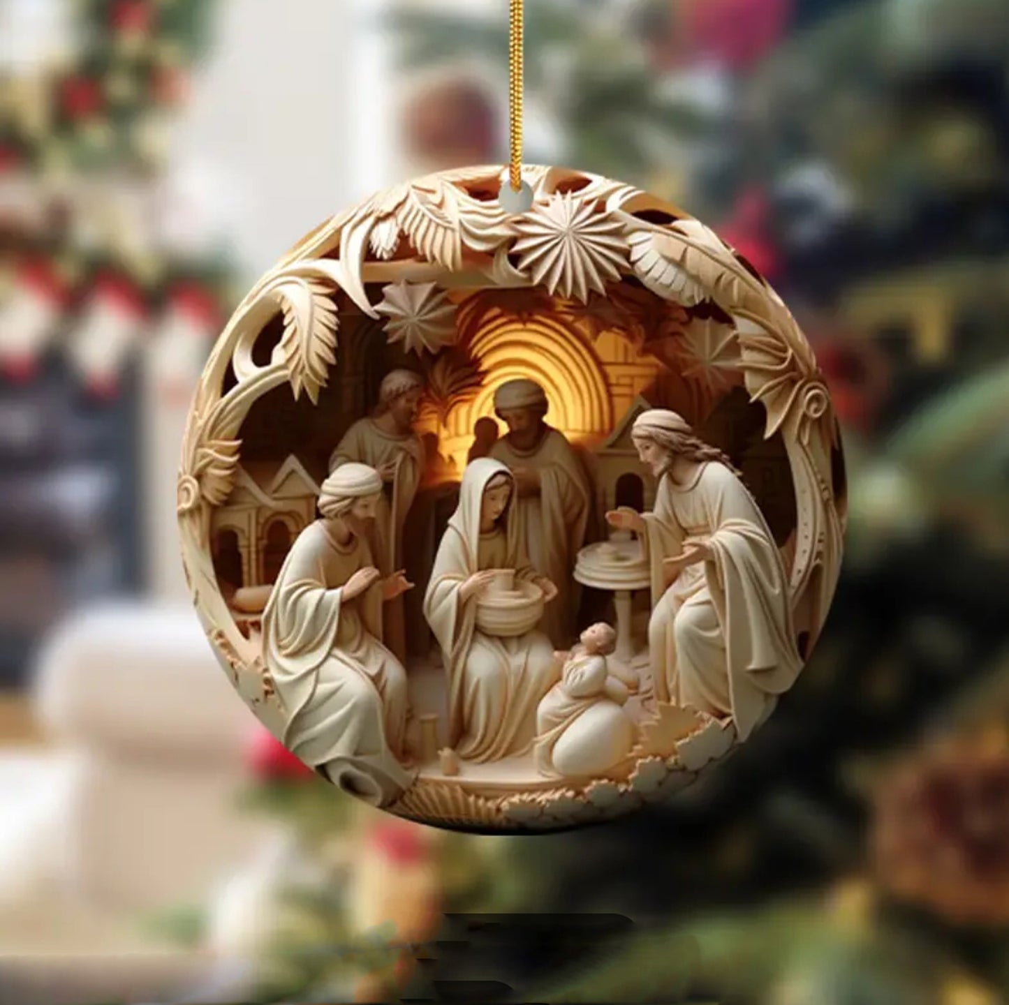 3D Manger Tree Ornament