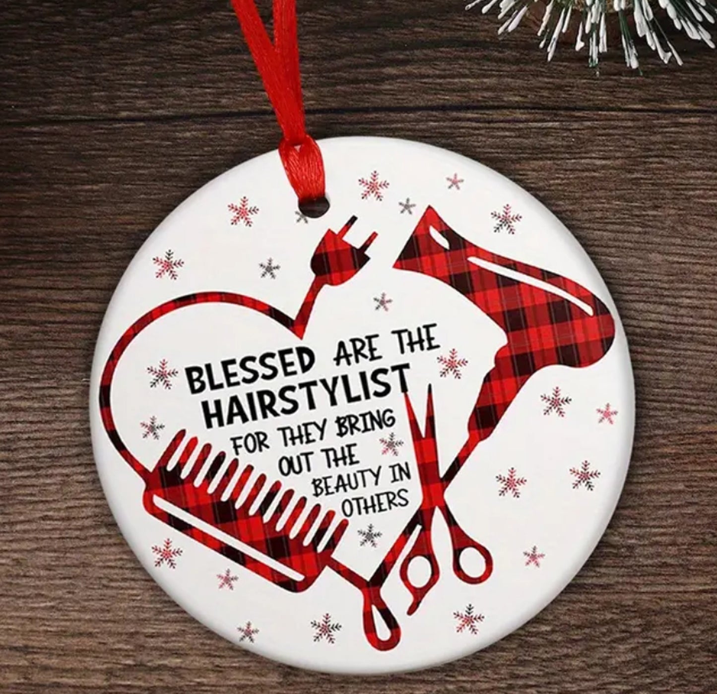 Hair Stylist Tree Ornament