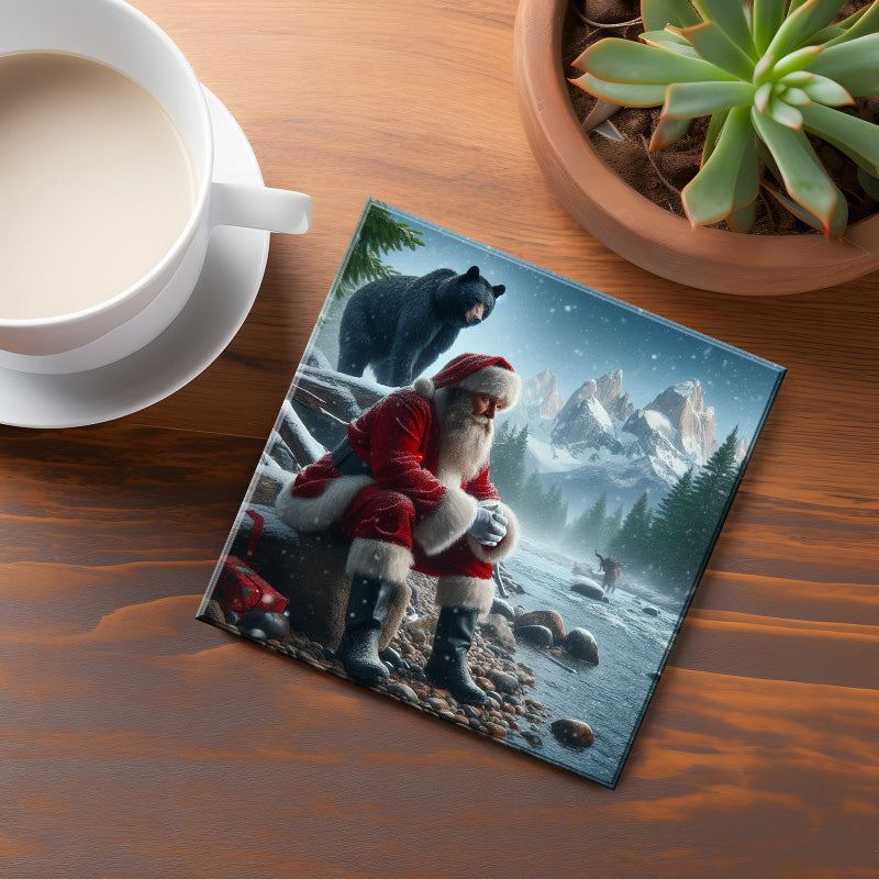 British Columbia Santa Coaster