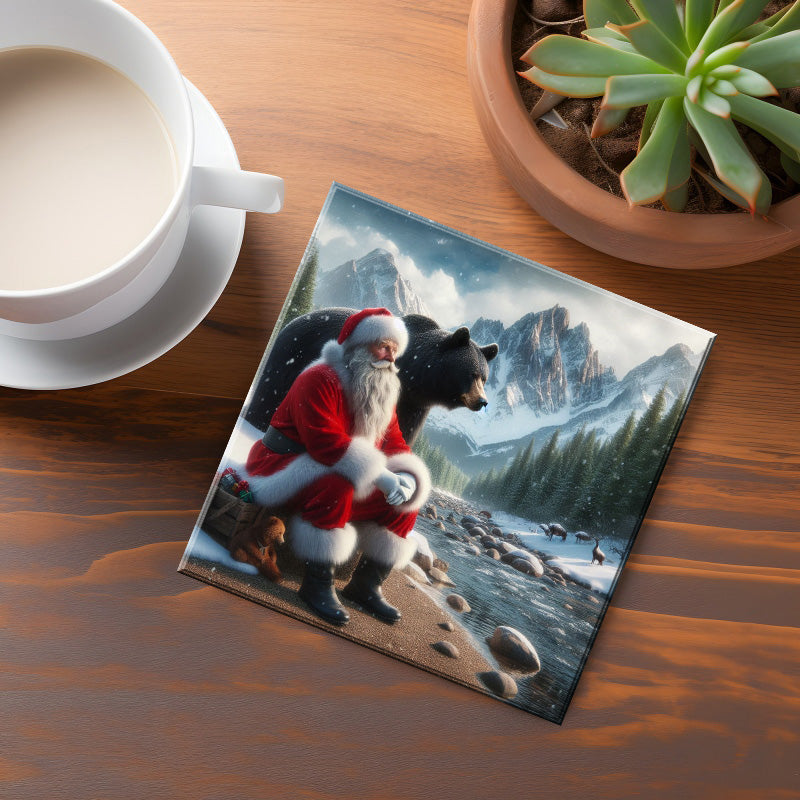 British Columbia Santa Coaster
