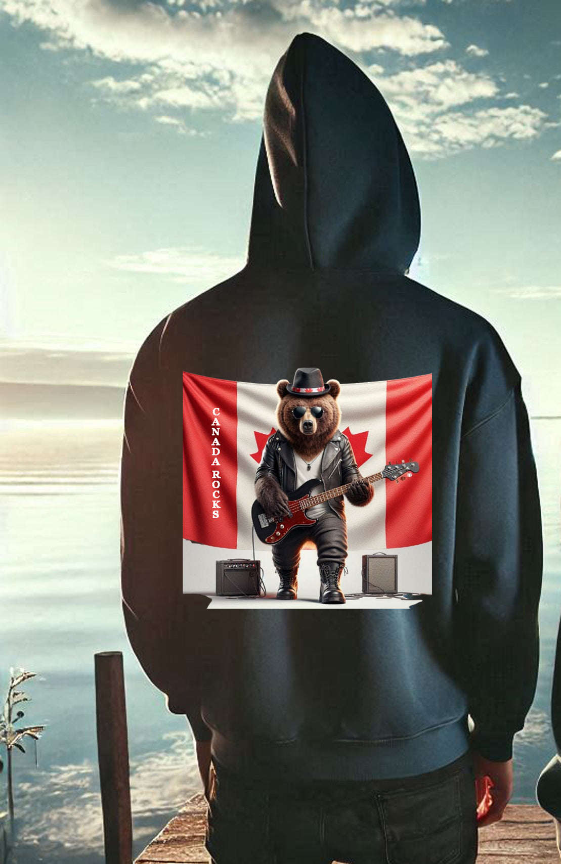 Unisex Grizzly Shadow Hoodie