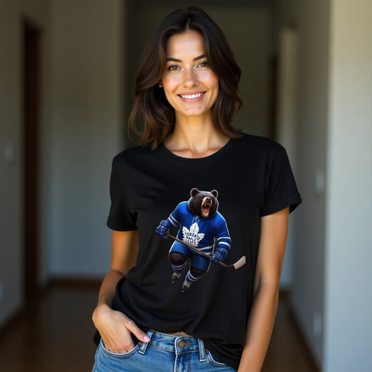 Toronto Maple Leafs, Ladies, "Bear The Leaf" T Shirt