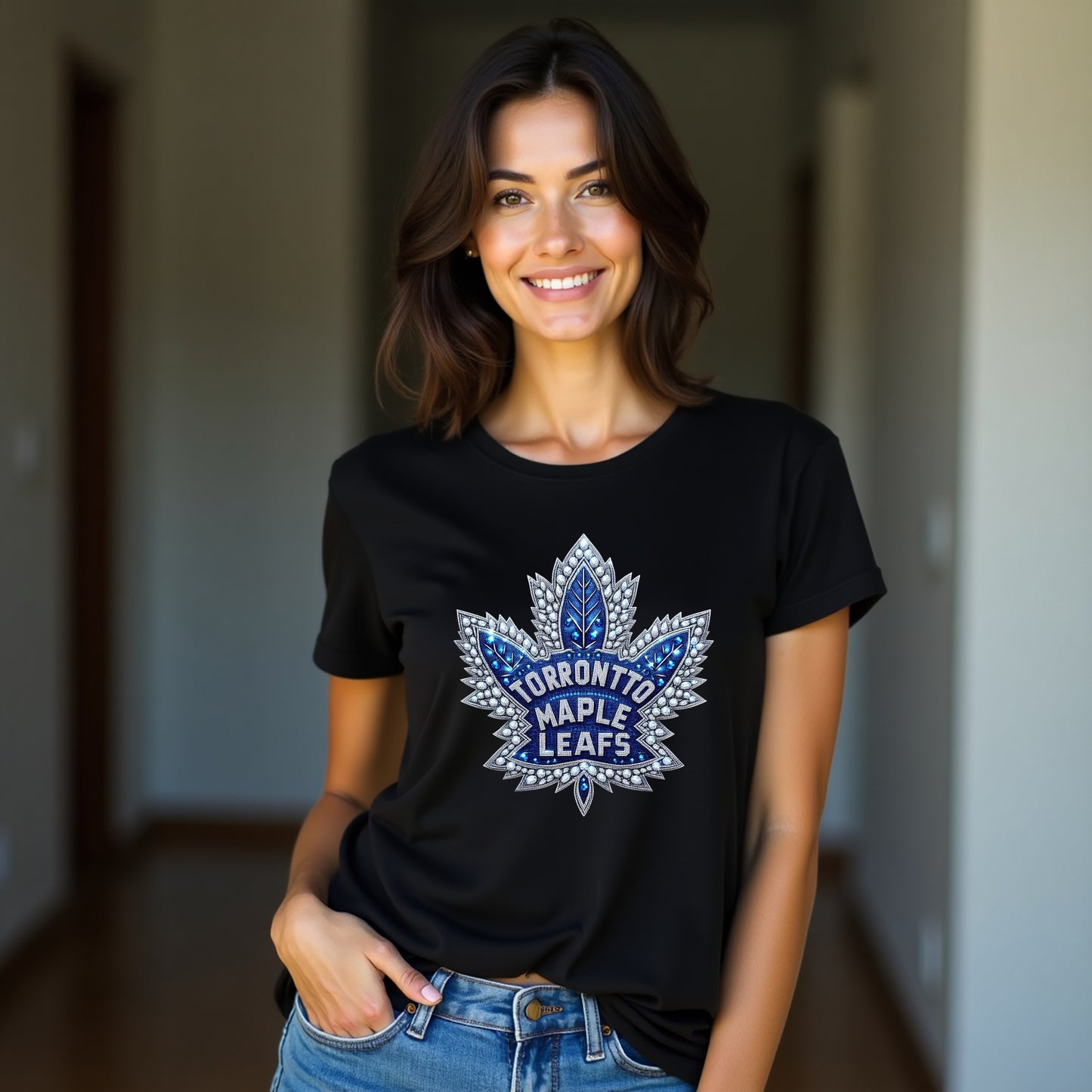 Toronto Maple Leafs, Ladies, "Icy Bling" T Shirt