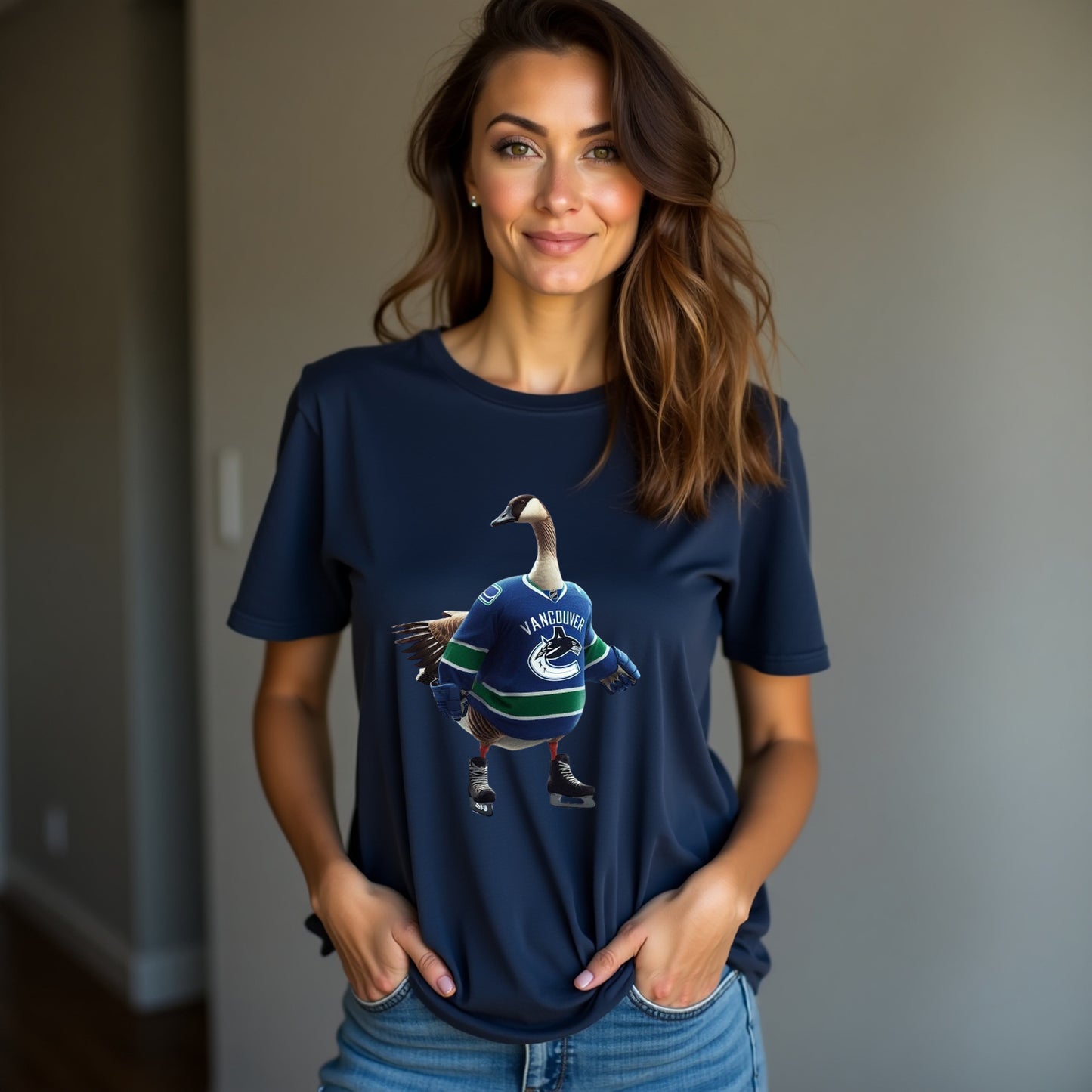Vancouver Canucks, Ladies, "Gander Goals" T Shirt