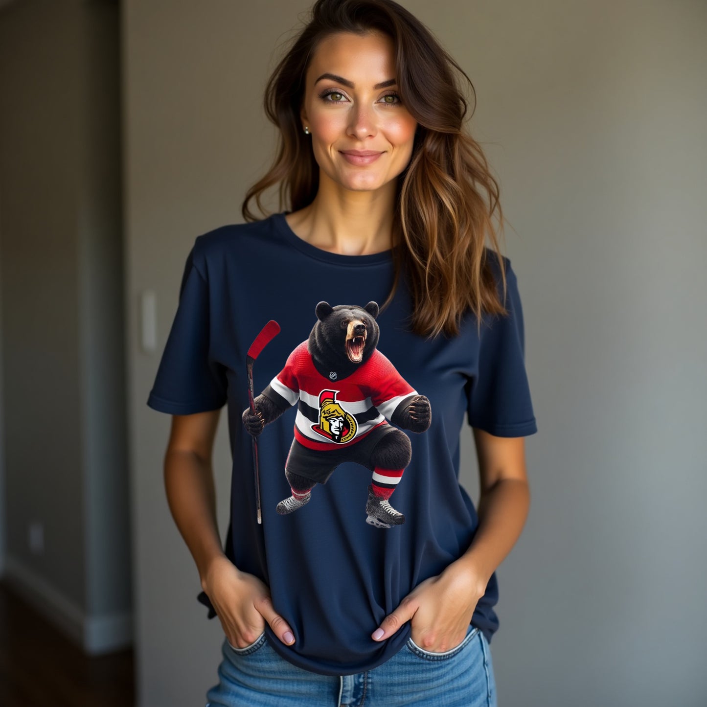 Ottawa Senators, Ladies, "Parliment Bear" T Shirt