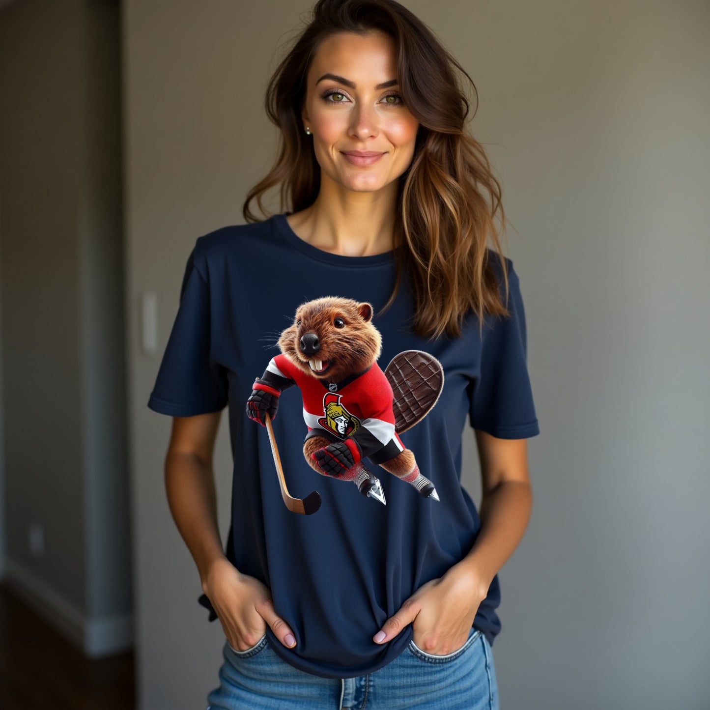 Ottawa Senators, Ladies, "Senate Beaver" T Shirt