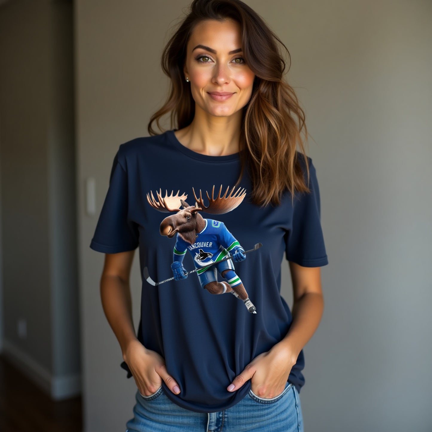 Vancouver Canucks, Ladies, "Big Buck Canuck" T Shirt