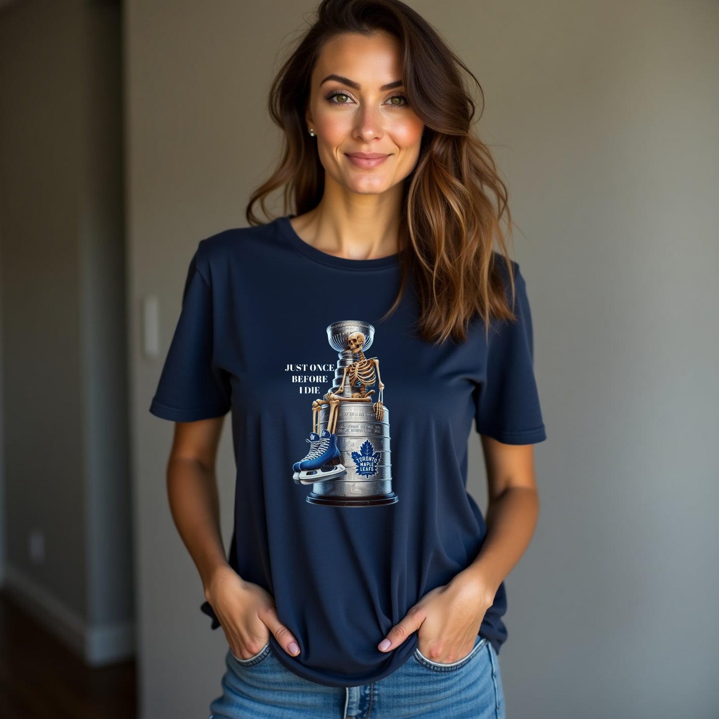 Toronto Maple Leafs, Ladies, Just Once Before I Die T Shirt
