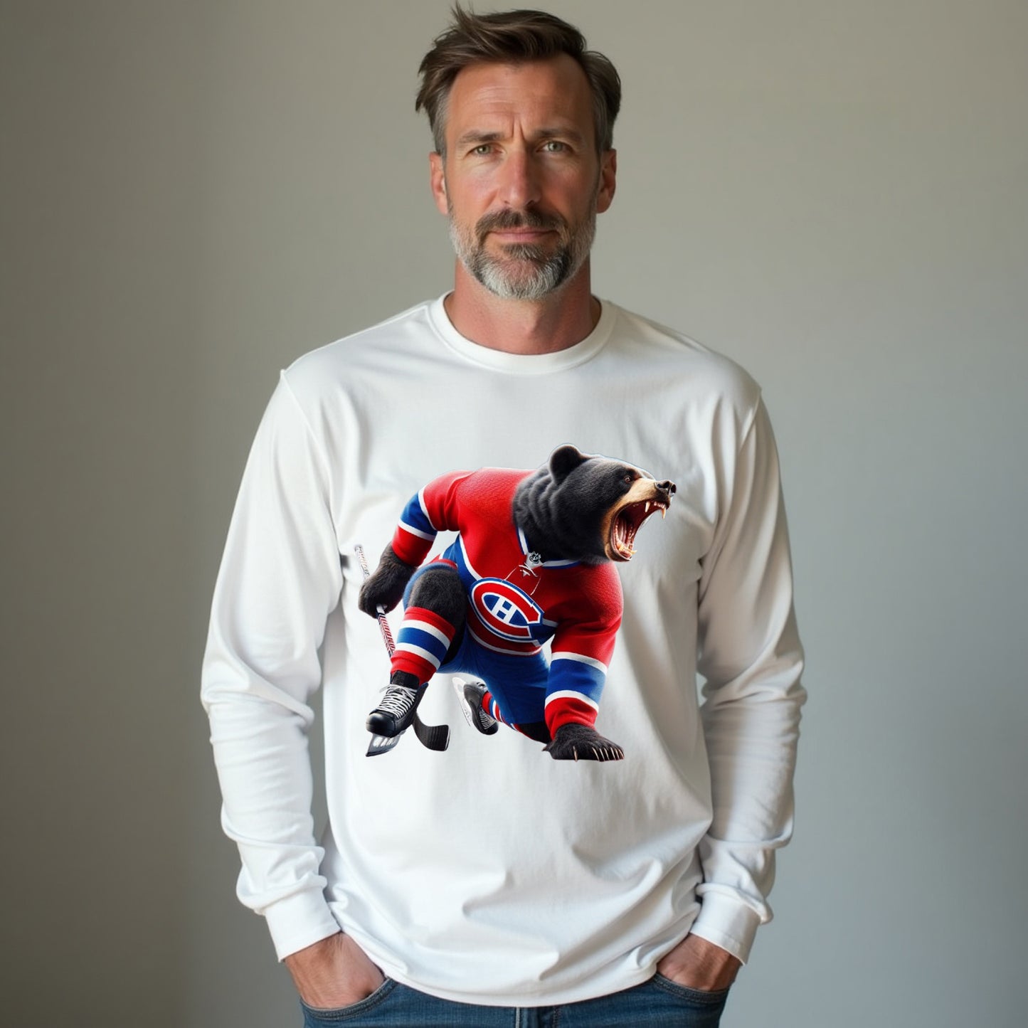 Montreal Canadiens, "The Canadiens Claw" Long Sleeve T Shirt