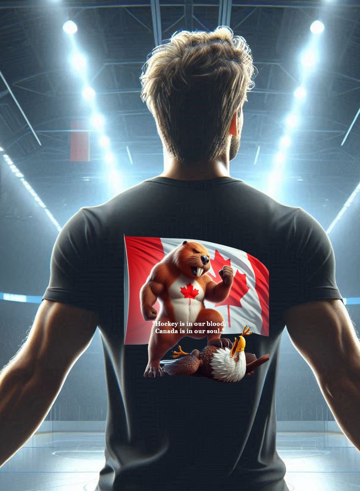 Hockey Is In Our Blood, Canada Is In Our Soul T Shirt